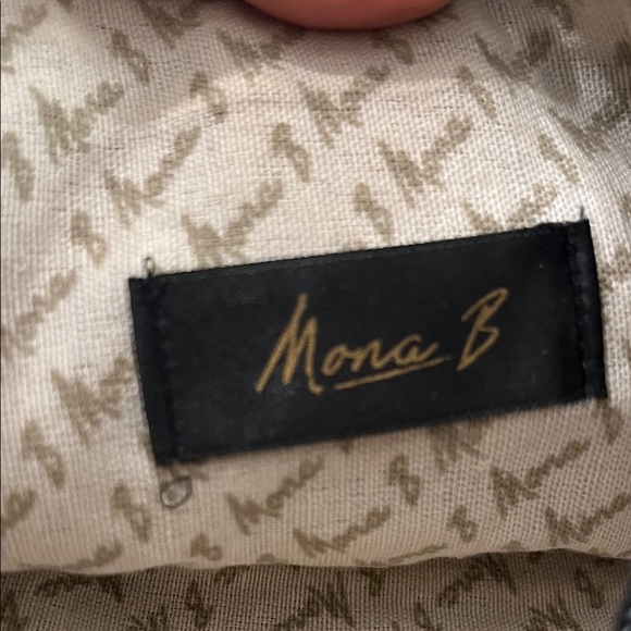 Mona B Tan Canvas Crossbody with Navy Star Accent - Picture 7 of 7